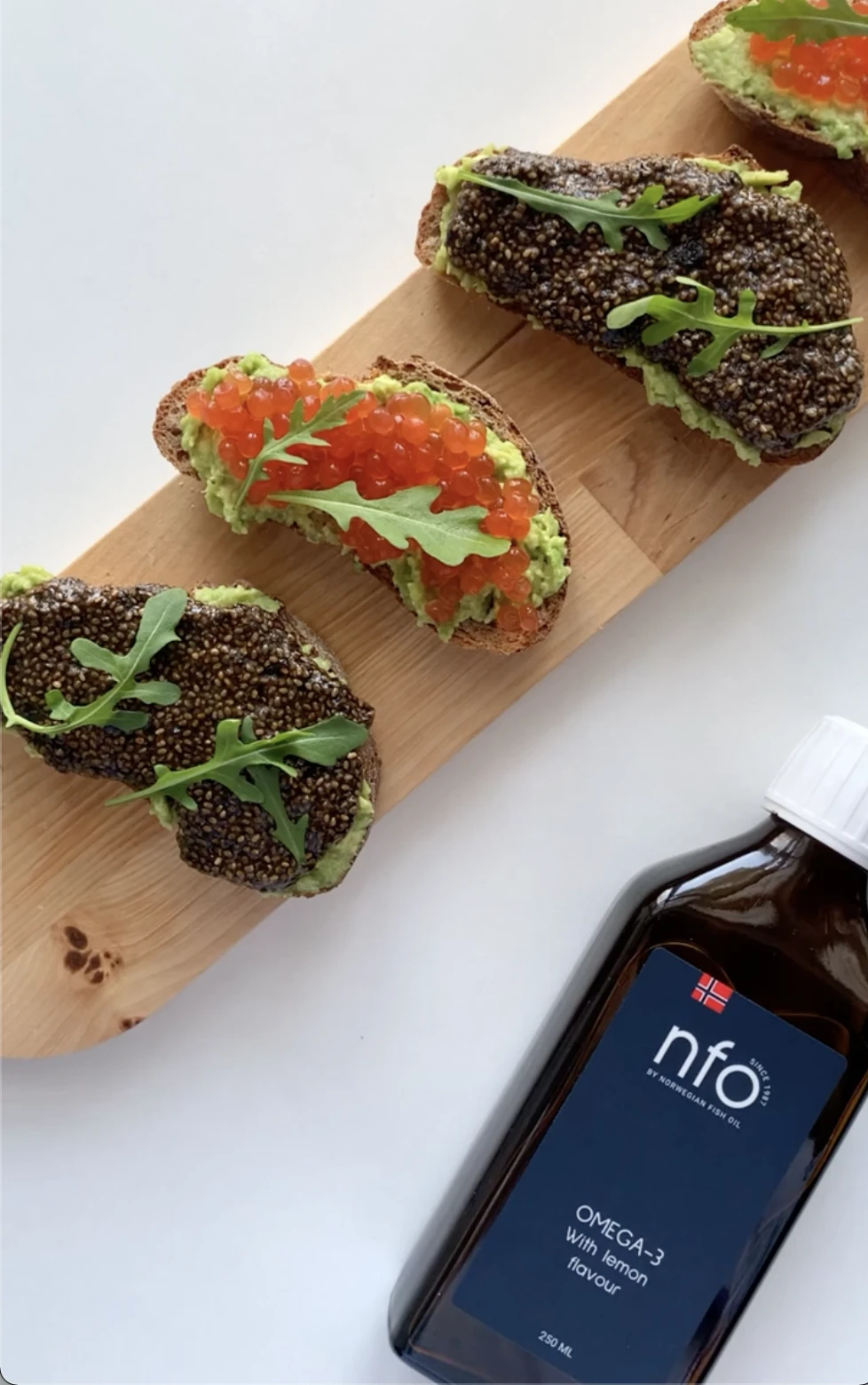 Простой рецепт полезных брускетт с Омега-3 для перекуса и завтрака