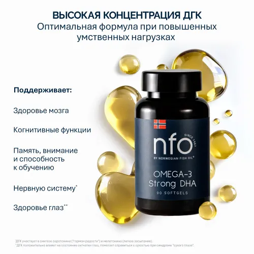 NFO® Omega-3 Стронг ДГК