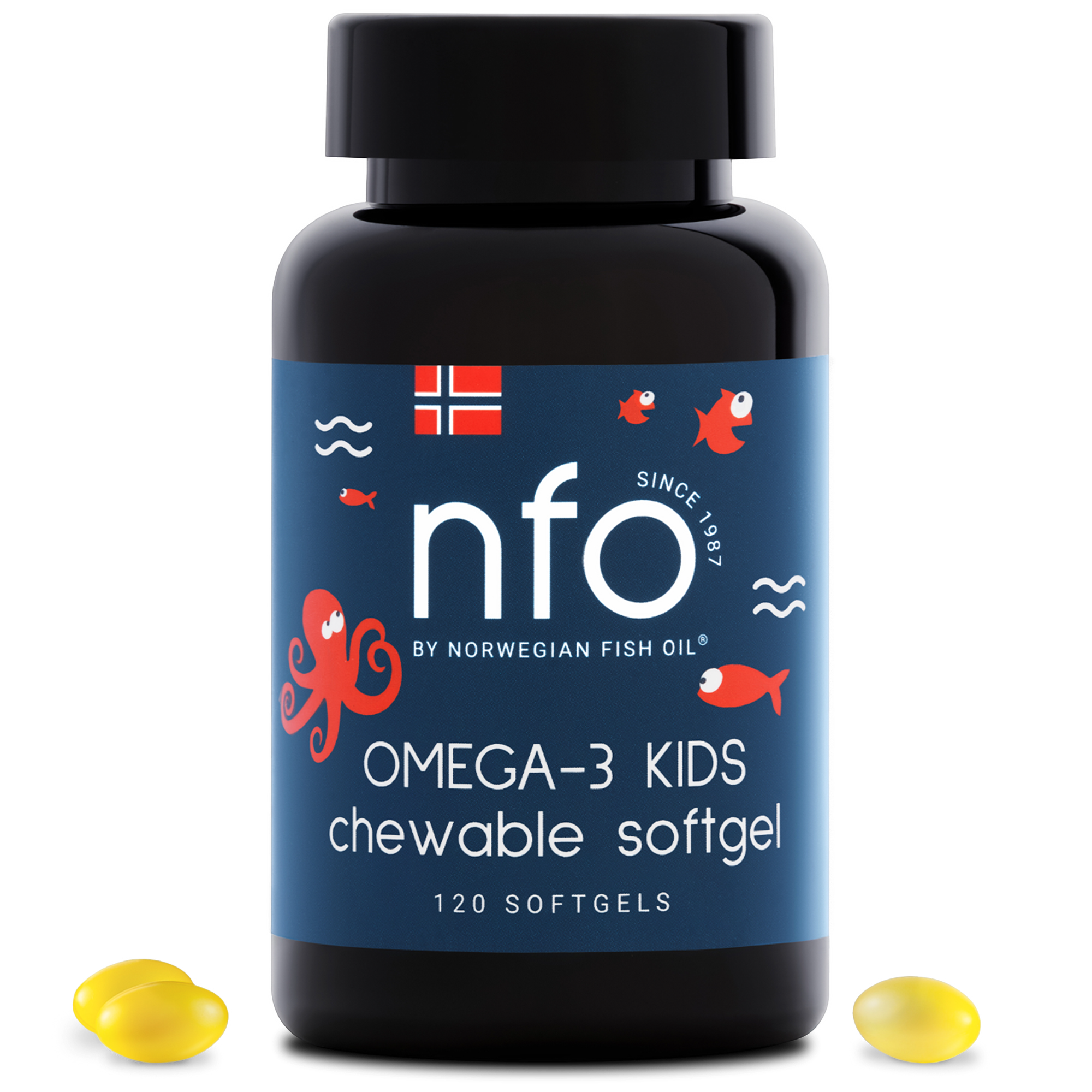 

Омега-3 NFO, Омега-3 Жевательные капсулы с витамином D